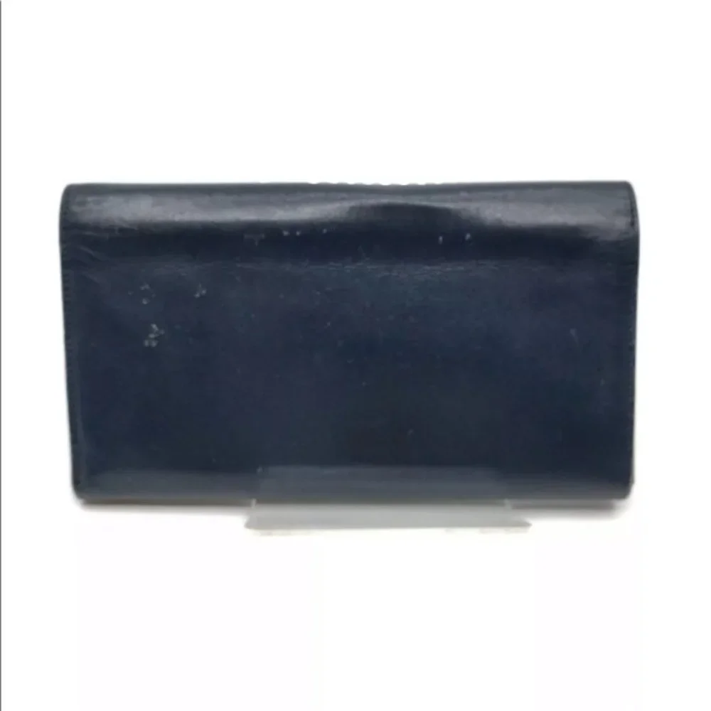 Gucci Long Wallet Blue Leather